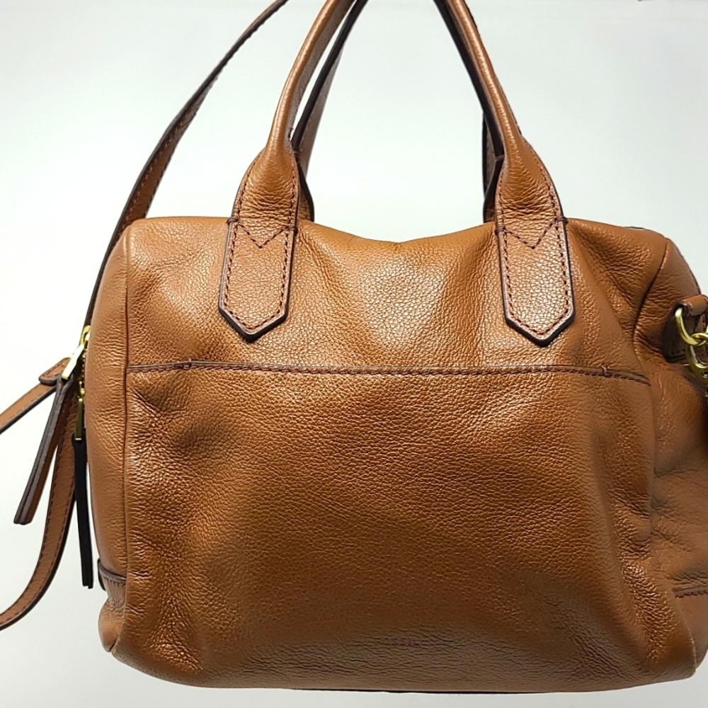 Fossil Tan Leather Crossbody bag